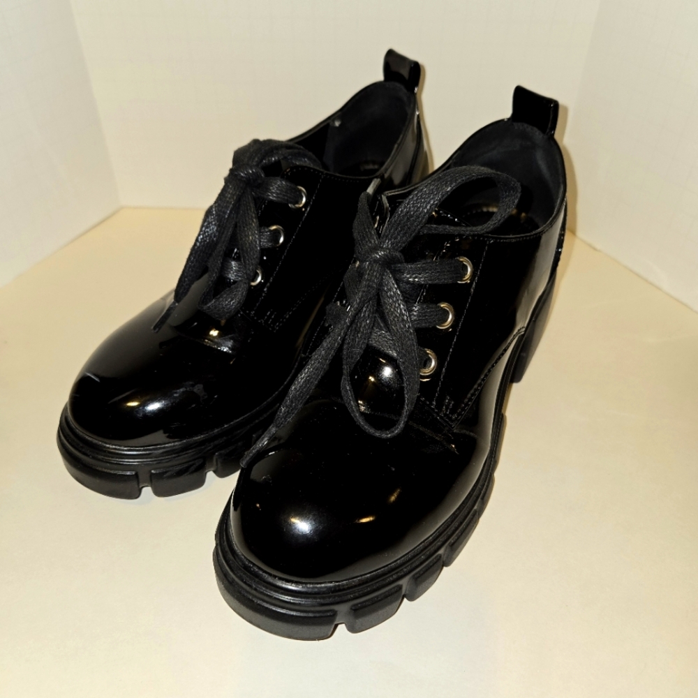 Black Low Cut Platform Booties